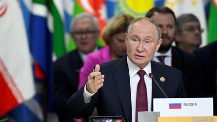 Der russische Präsident Wladimir Putinbeim Brics-Gipfel in Kasan.