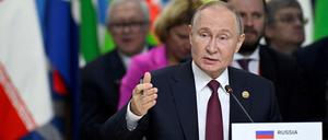 Der russische Präsident Wladimir Putinbeim Brics-Gipfel in Kasan.