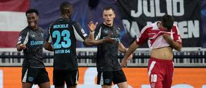 Florian Wirtz (2.v.r.) traf zum 1:0.