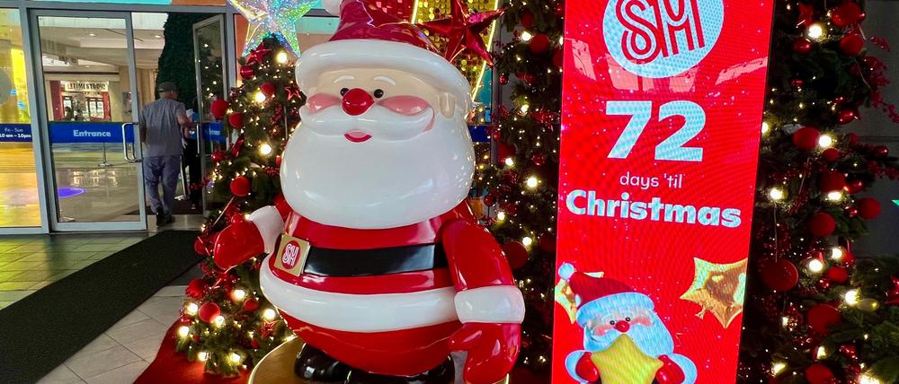 Auf solchen Leuchttafeln werden die Tage bis Weihnachten heruntergezählt.