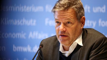 Wirtschaftsminister Robert Habeck (Grüne). 