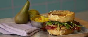 Schmecken zum Frühstück: English Muffins von Joe Parenti im „Smooches“. 