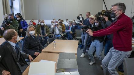 Claudia Pechstein am Donnerstag vor dem Oberlandesgericht München.