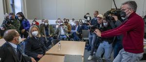 Claudia Pechstein am Donnerstag vor dem Oberlandesgericht München.