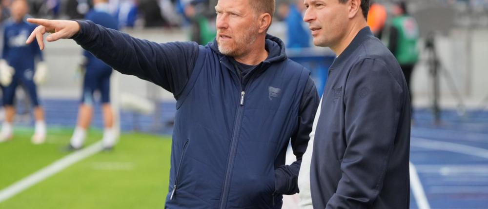 Zecke Neuendorf (links) und Benjamin Weber arbeiten weiter für Hertha BSC