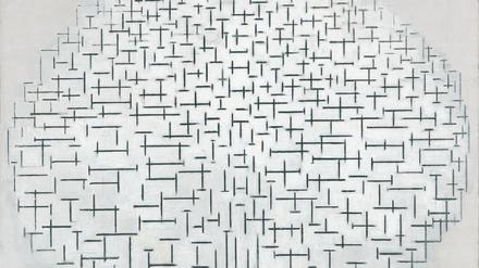 Piet Mondrian, „Composition 10 in Black and White“, 1915, gehört zur Sammlung Kröller-Müller.
