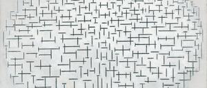 Piet Mondrian, „Composition 10 in Black and White“, 1915, gehört zur Sammlung Kröller-Müller.