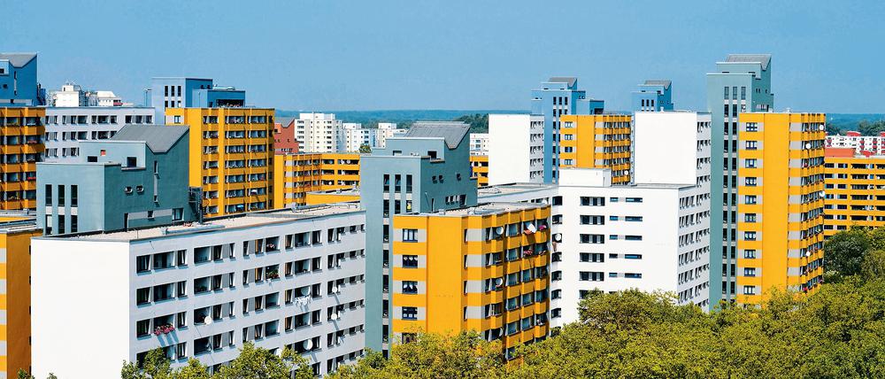 Landeseigene Wohnungen in Berlin, hier von der Gesobau im Märkischen Viertel.