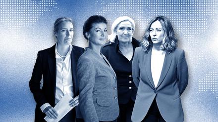 Europas Demagoginnen: Alice Weidel, Sahra Wagenknecht, Marine Le Pen, Giorgia Meloni
