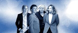 Europas Demagoginnen: Alice Weidel, Sahra Wagenknecht, Marine Le Pen, Giorgia Meloni