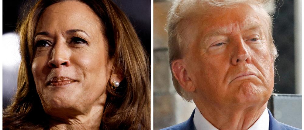 Die US-Präsidentschaftskandidaten Kamala Harris und Donald Trump.