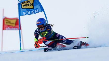 Mikaela Shiffrin fuhr beim Saisonauftakt in Sölden nur auf Platz fünf.