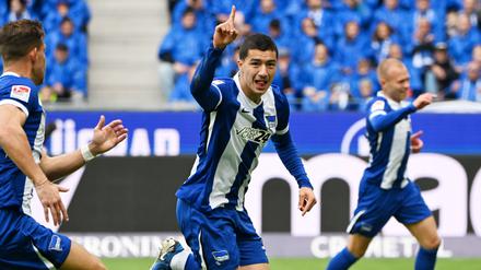 Ibrahim Maza brachte Hertha BSC in Führung, musste dann aber verletzt ausgewechselt werden.