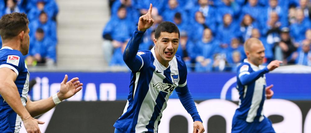 Ibrahim Maza brachte Hertha BSC in Führung, musste dann aber verletzt ausgewechselt werden.