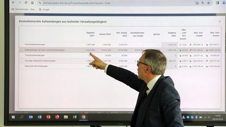 Burkhard Exner, Bürgermeister von Potsdam und Beigeordneter für Finanzen, Investitionen und Controlling, informiert über den Finanzhaushalt Potsdam.(Symbolbild)