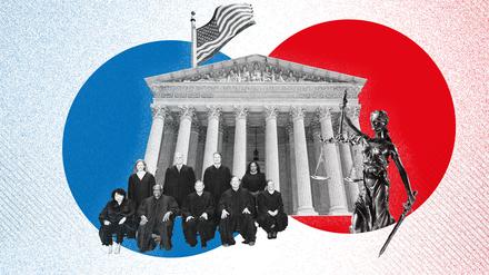 Der Supreme Court könnte am Ende über das Wahlergebnis entscheiden (Illustration).