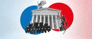 Der Supreme Court könnte am Ende über das Wahlergebnis entscheiden (Illustration).