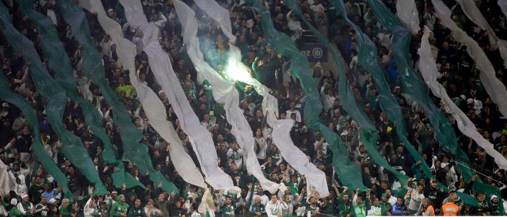 Die Fans von Palmeiras bei einem früheren Spiel im Stadion.
