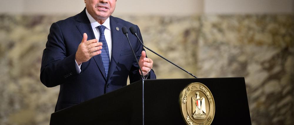 Ägyptens Präsident will Schwung in die stockenden Verhandlungen über einen Gaza-Deal bringen.