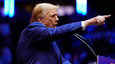 Donald Trump bei einer Wahlkampfveranstaltung im Madison Square Garden in New York.