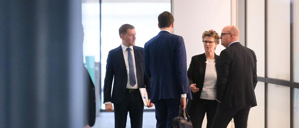Die Sondierungen zur Regierungsbildung in Sachsen werden nach einer Unterbrechung fortgesetzt (Archivbild)