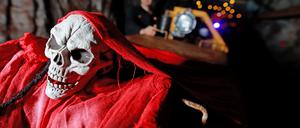 Halloween-Dekoration, wie hier in Deutschland, ist in Schanghai in diesem Jahr verboten.