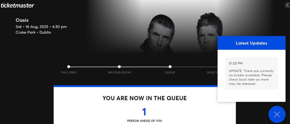 Der Ansturm auf die Oasis-Tickets war immens. (Archivbild)