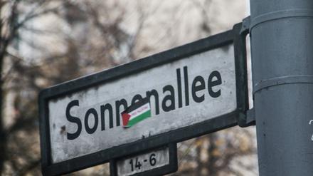 Ein Straßenschild der Sonnenallee