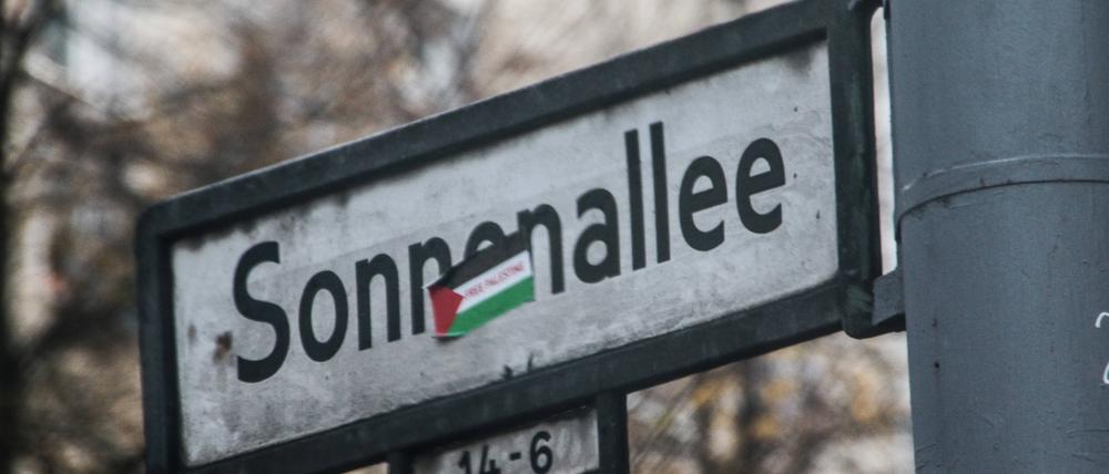 Ein Straßenschild der Sonnenallee