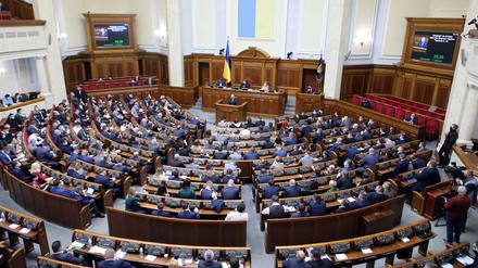 Die Werchowna Rada, das ukrainische Parlament. (Symbolfoto).