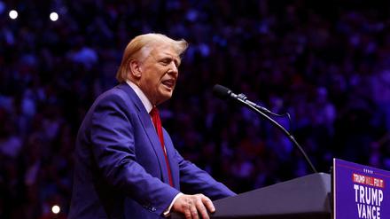 Der republikanische Präsidentschaftskandidat Donald Trump beim Wahlkampf in New York.