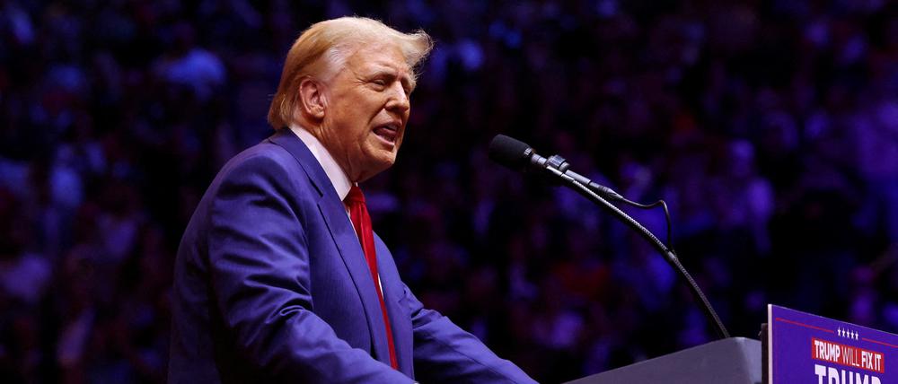 Der republikanische Präsidentschaftskandidat Donald Trump beim Wahlkampf in New York.