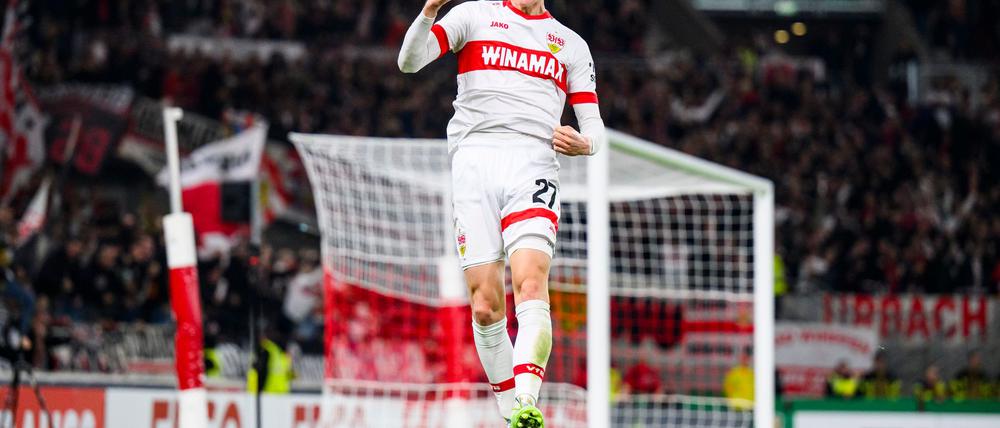 Chris Führich hat das Siegtor für Stuttgart erzielt.