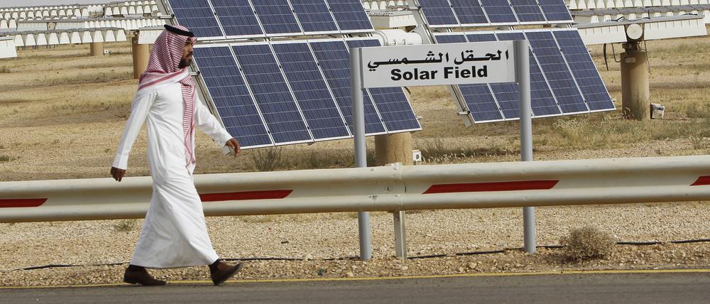 Saudi-Arabien will in die Erzeugung grünen Wasserstoffs mithilfe von Solarenergie investieren.