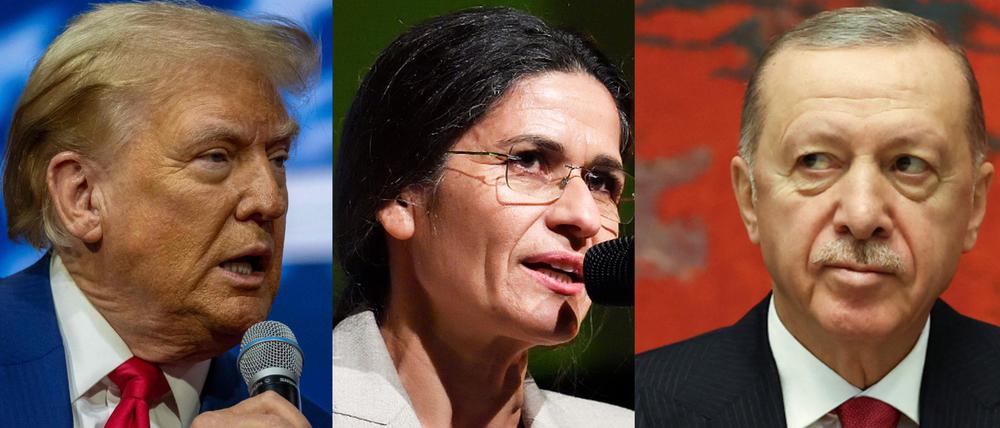 Donald Trump, Elham Ahmad, Recep Tayyip Erdoğan.
