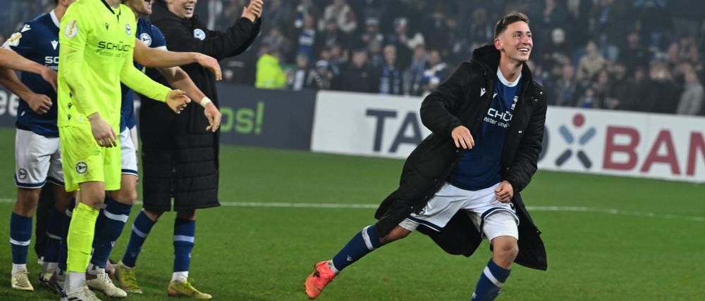 Matchwinner für die Arminia: Marius Wörl (r)