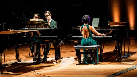 Tastatur auf Tastatur: Víkingur Ólafsson und Yuja Wang in der Philharmonie.