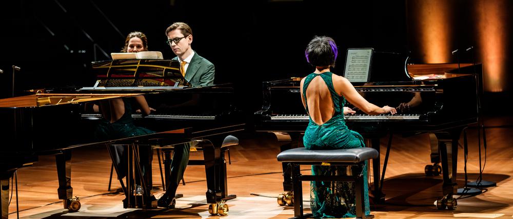Tastatur auf Tastatur: Víkingur Ólafsson und Yuja Wang in der Philharmonie.