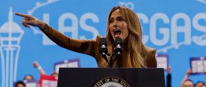 Jennifer Lopez wirbt in Las Vegas für Kamala Harris. 