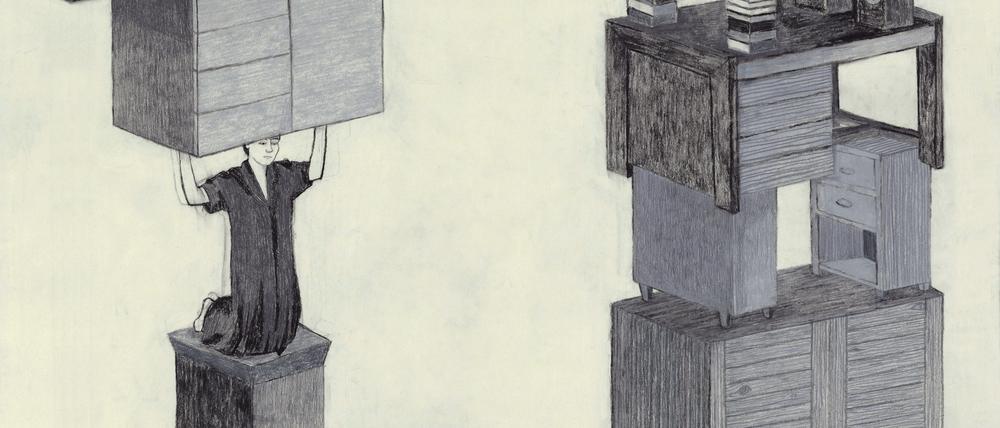 Nora Mesaros, "Towers", 2022, Foto: Losito Kunststiftung / VG Bild-Kunst, Bonn 2024