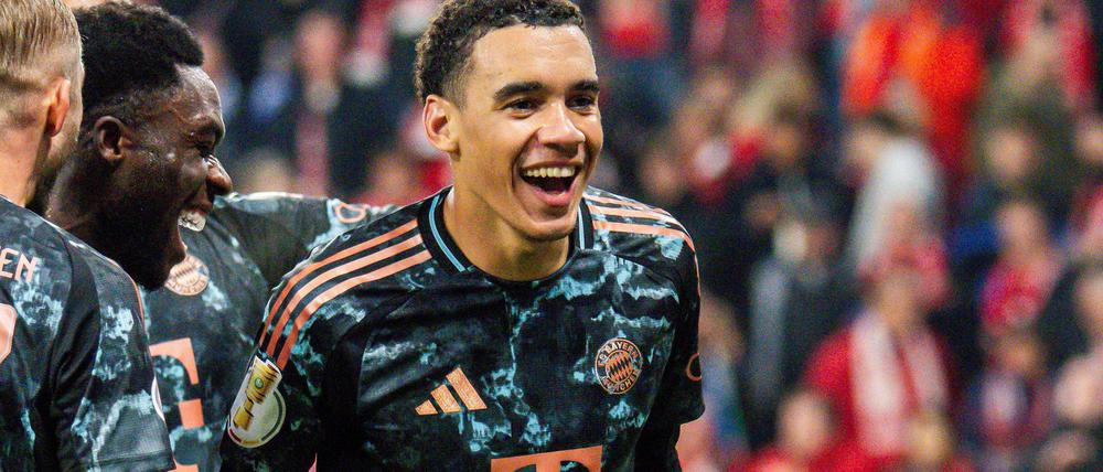 Der X-Faktor im Bayern-Spiel: Jamal Musiala beim Torjubel in Mainz.