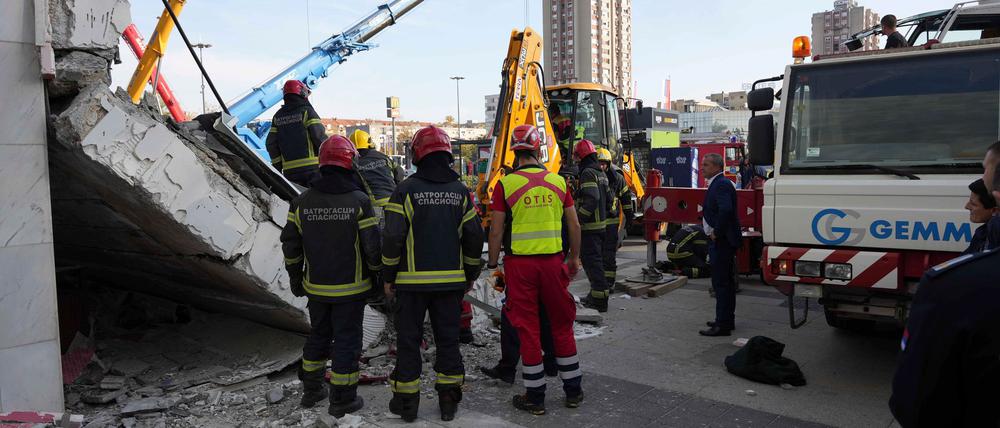 Beim Einsturz des Bahnhofsvordachs in Novi Sad sind 14 Menschen ums Leben gekommen.