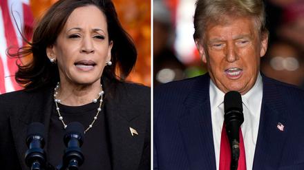 Im Schlussspurt vor der US-Wahl treten Vizepräsidentin Harris und der ehemalige Präsident Trump in denselben Bundesstaaten auf. (Archivbild)