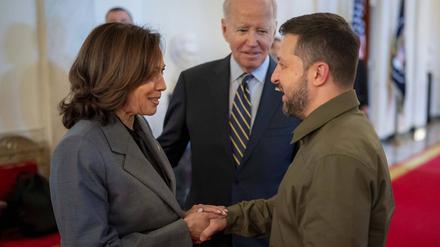 Harris, Biden und Selenskyj trafen sich bereits im September 2023 in Washington D.C. 