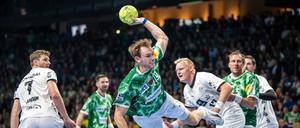 Mathias Gidsel erzielte gegen Kiel neun Tore für die Füchse. 