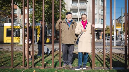 Auf der Grenze: Rainer Just lebte im Westen, Ina Kluge im Osten.