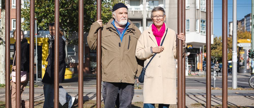 Auf der Grenze: Rainer Just lebte im Westen, Ina Kluge im Osten.