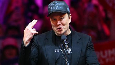 Elon Musk im Madison Square Garden in New York.