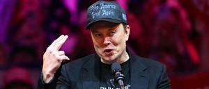 Elon Musk im Madison Square Garden in New York.
