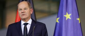 Bundeskanzler Olaf Scholz am Montag in Berlin.